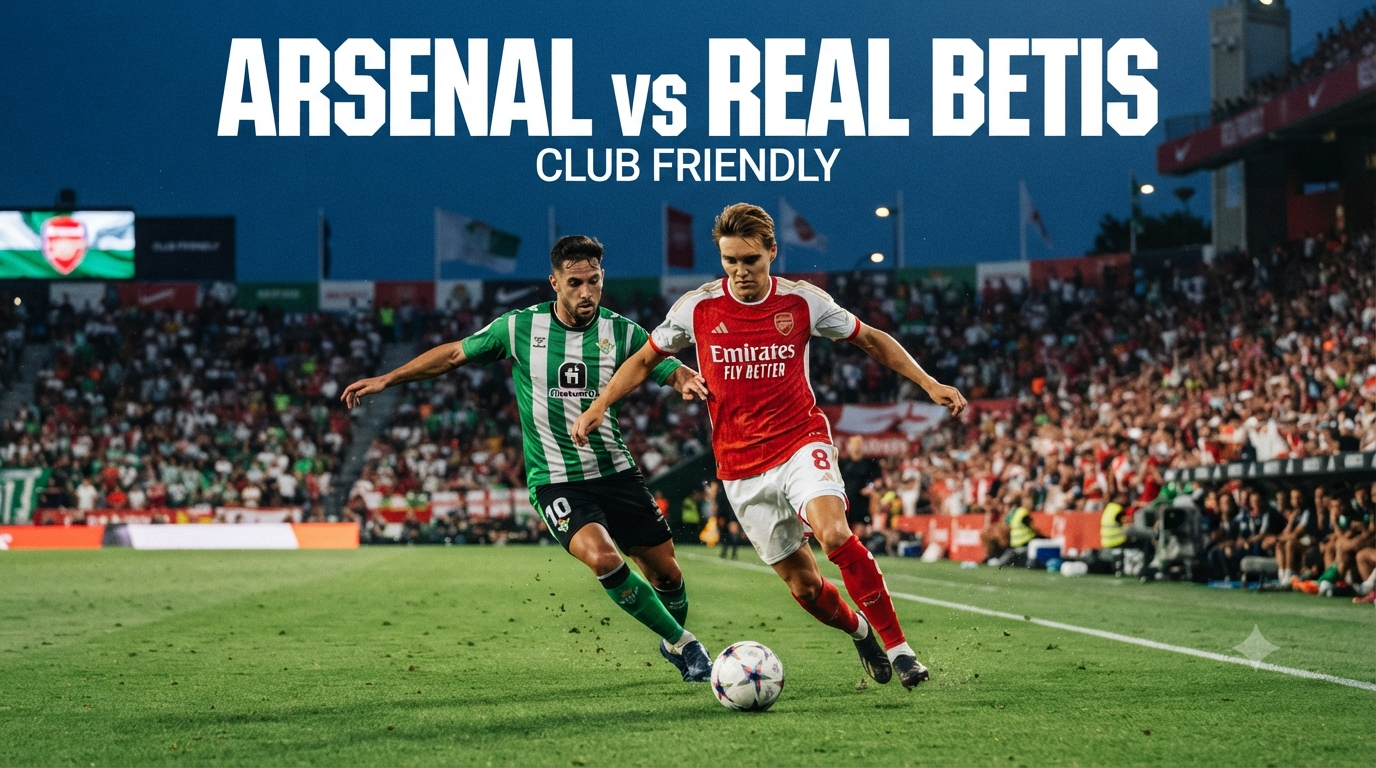 Arsenal vs Real Betis Club Friendly Dini Hari Ini Pukul 01.30 WIB Streaming Score808 – Pertandingan Persahabatan yang Menarik