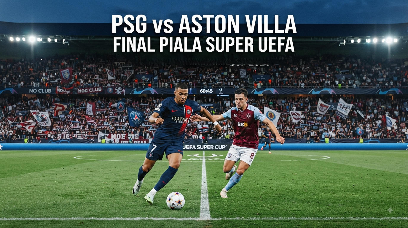 Final Piala Super UEFA PSG vs Aston Villa Dini Hari Ini Pukul 02.00 WIB – Streaming Score808 Hadirkan Keseruan Duel Juara Liga Champions dan Liga Europa
