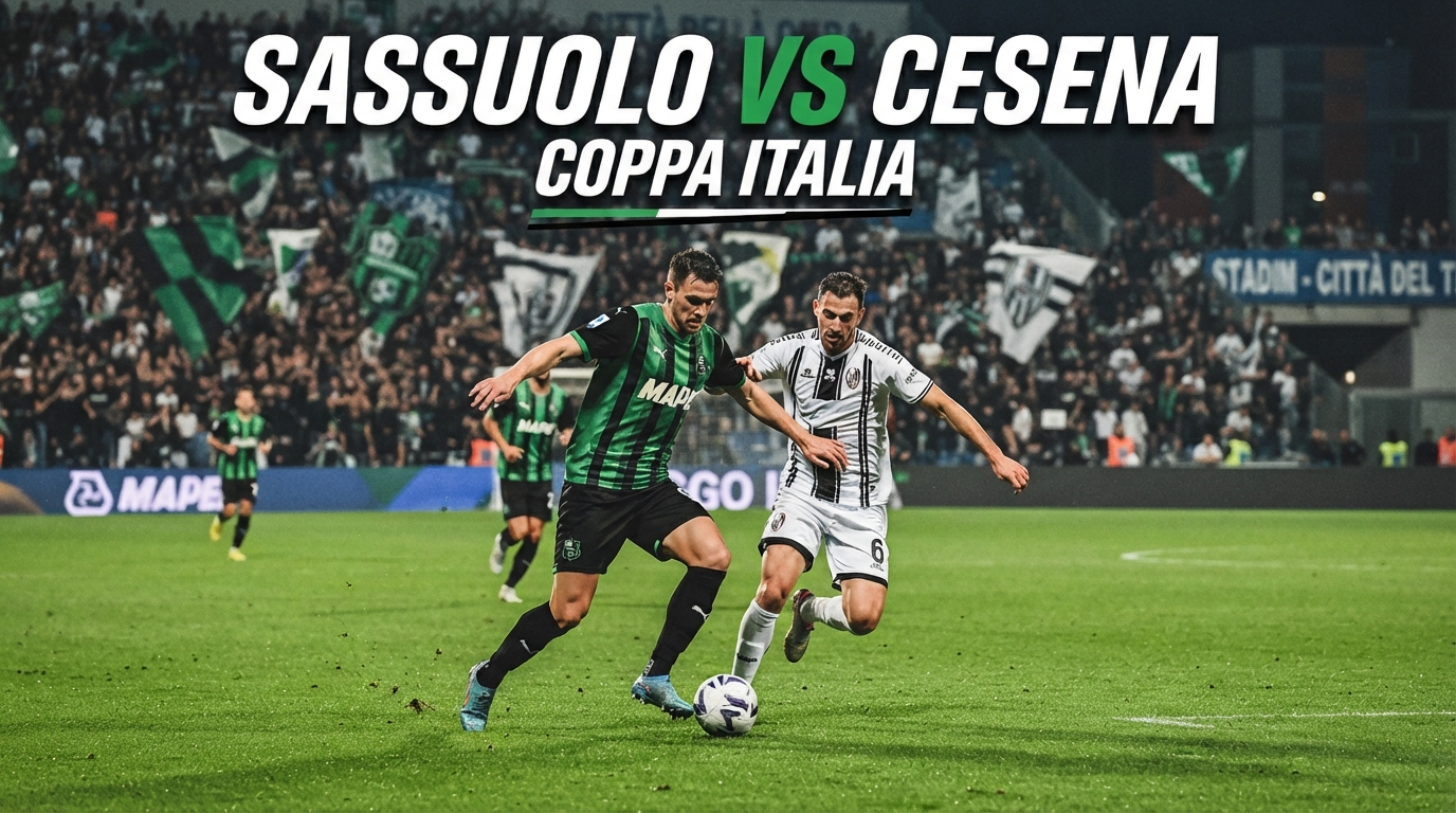 Sassuolo vs Cesena Malam Ini Pukul 23.30 WIB di Coppa Italia — Score808 Membawa Preview dan Informasi Terbaru Seputar Duel