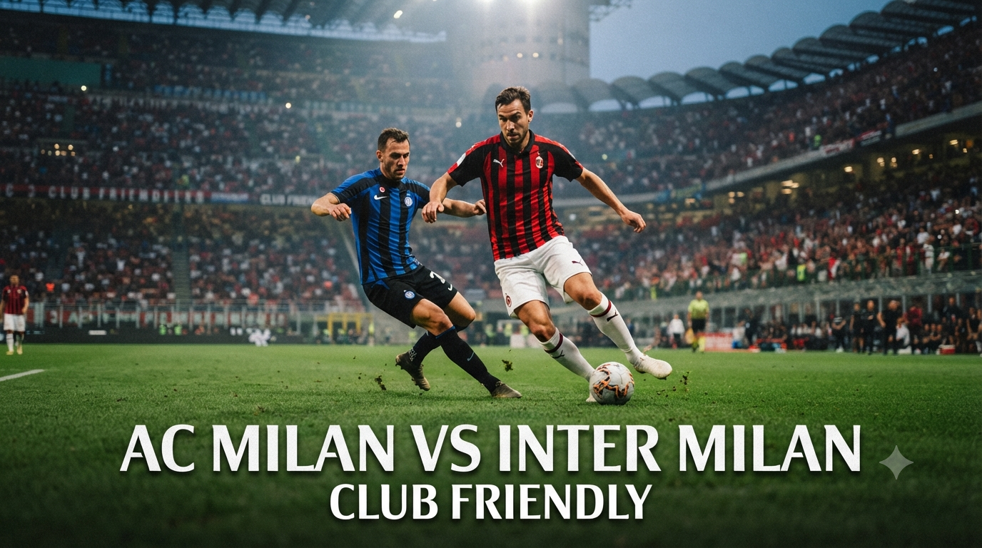 Score808 Menyajikan Streaming AC Milan vs Inter Milan Club Friendly Sore Ini Pukul 18.00 WIB dengan Tayangan Lancar – Panduan Nonton Nyaman