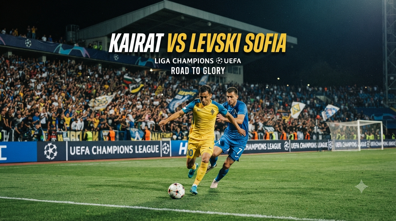 Score808 Streaming Kairat vs Levski Sofia Liga Champions UEFA Malam Ini Pukul 22.00 WIB Dengan Sajian Berkualitas